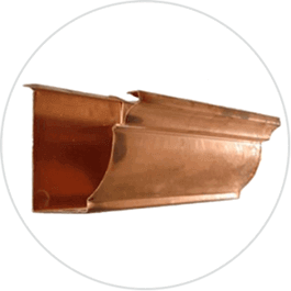 copper gutters in Victoria Texas